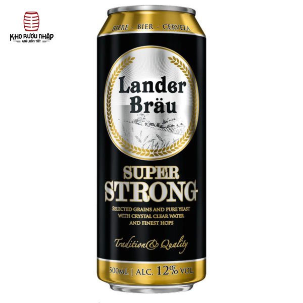 Bia Lander Brau Super Strong 12% Hà Lan – 12 lon 500ml