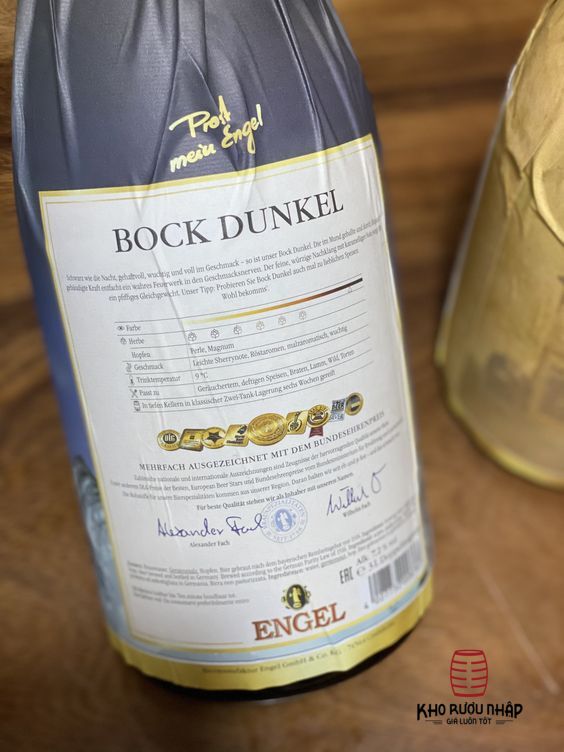 Bia Engel Bock Dunkel 7,2% Đức 