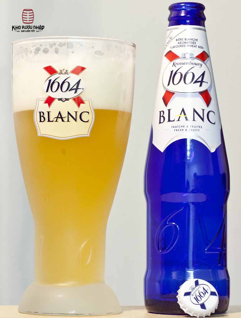 Cách thưởng thức bia 1664 Kronenbourg Blanc 5% Pháp