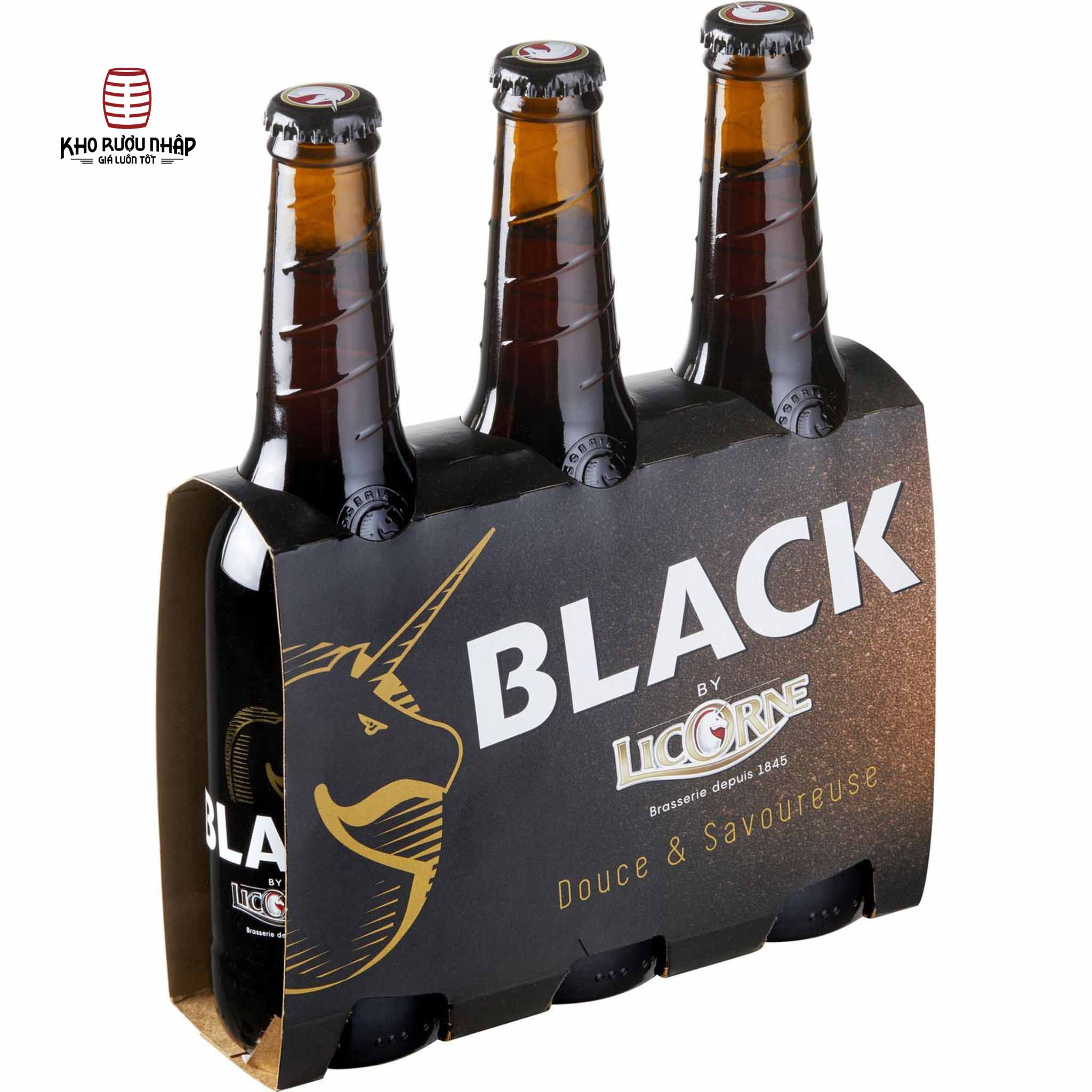 Giá bia Black by Licorne 6% Pháp