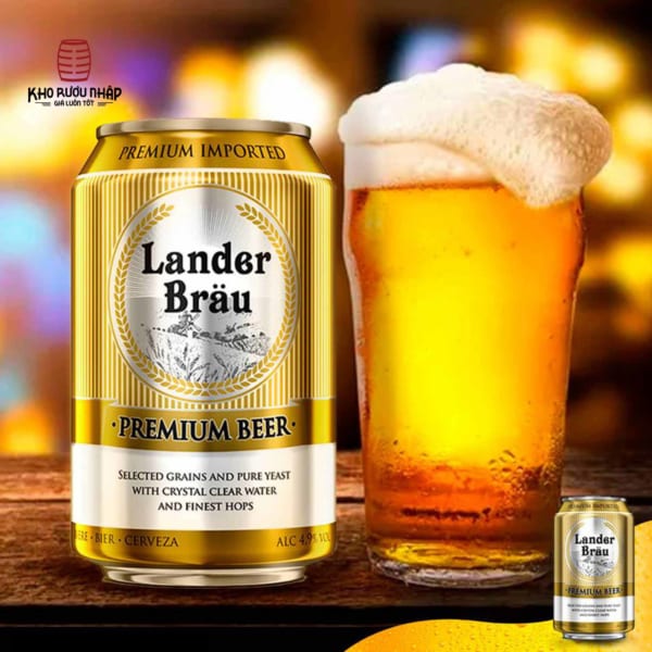 Thưởng thức Lander Brau Premium Beer 4.9%