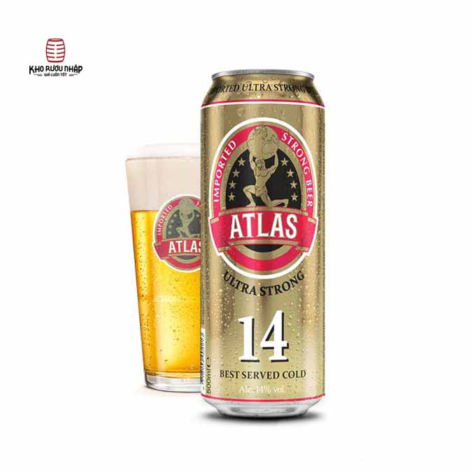 Bia Atlas Ultra Strong 14% – lon 500 ml
