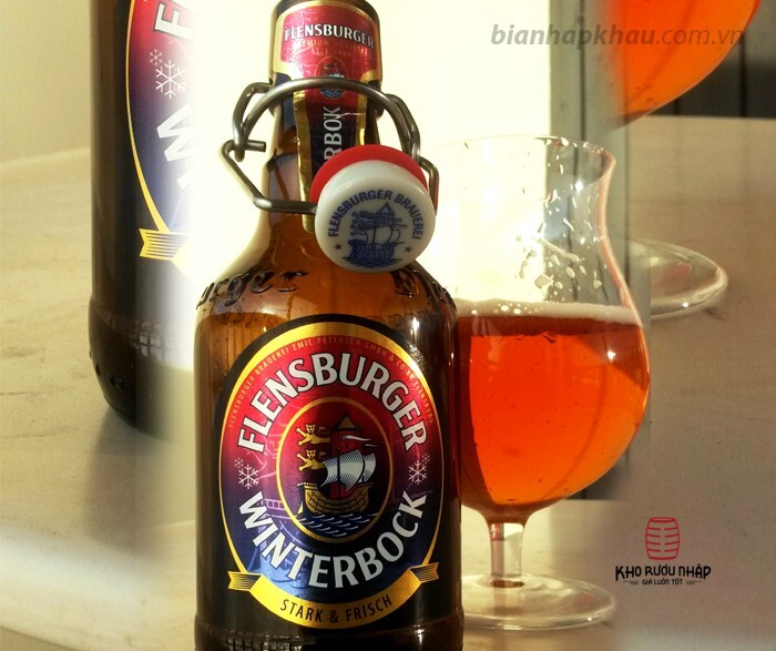 Bia Flensburger WinterBock 7% Đức – 24 chai 330ml nút sứ