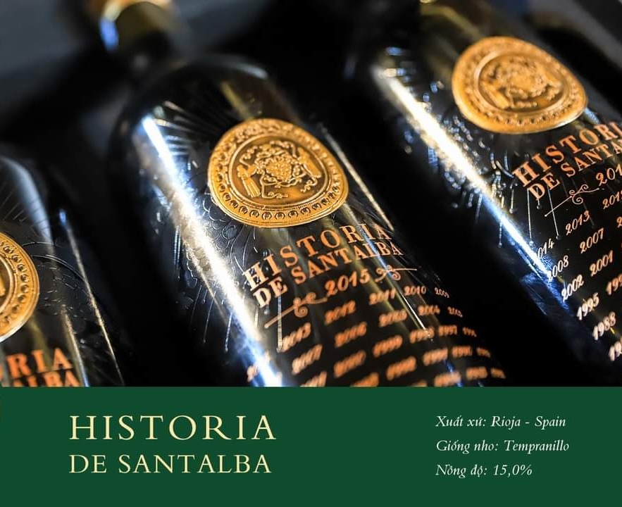 rượu vang Historia De Santalba