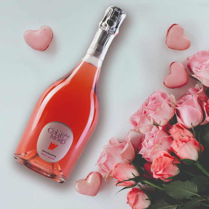 Rượu Vang Hồng Spumante Brut Rose Colle Moro  - Đóa hồng rực rỡ của nước Ý