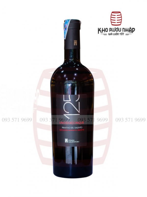 Rượu vang 125 Primitivo Del Salento
