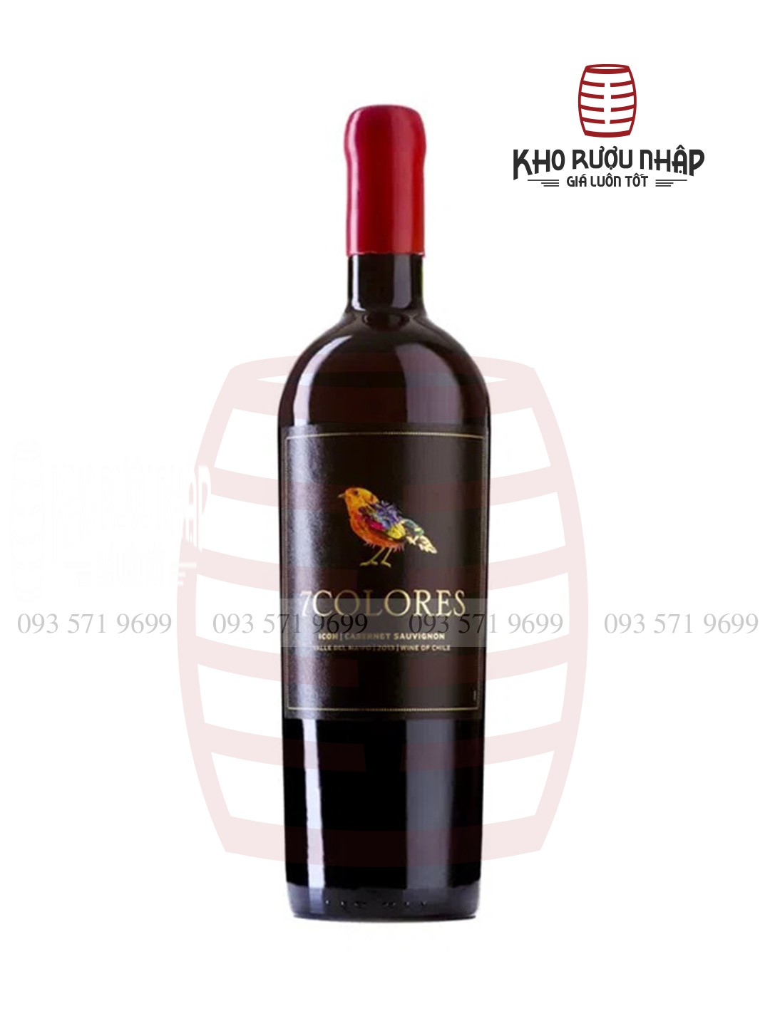 Rượu vang 7 Colores Icon Cabernet Sauvignon Chile – BW – 1800
