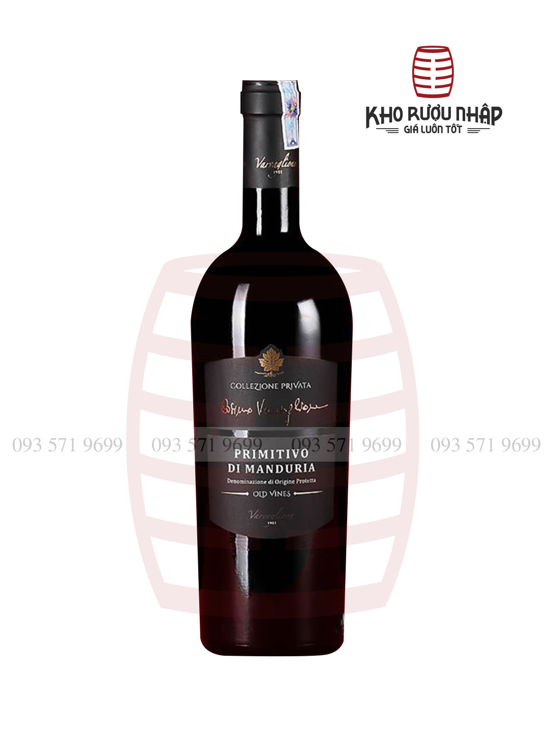 Rượu vang Privata Primitivo Di Manduria chính hãng – NIE – 1800