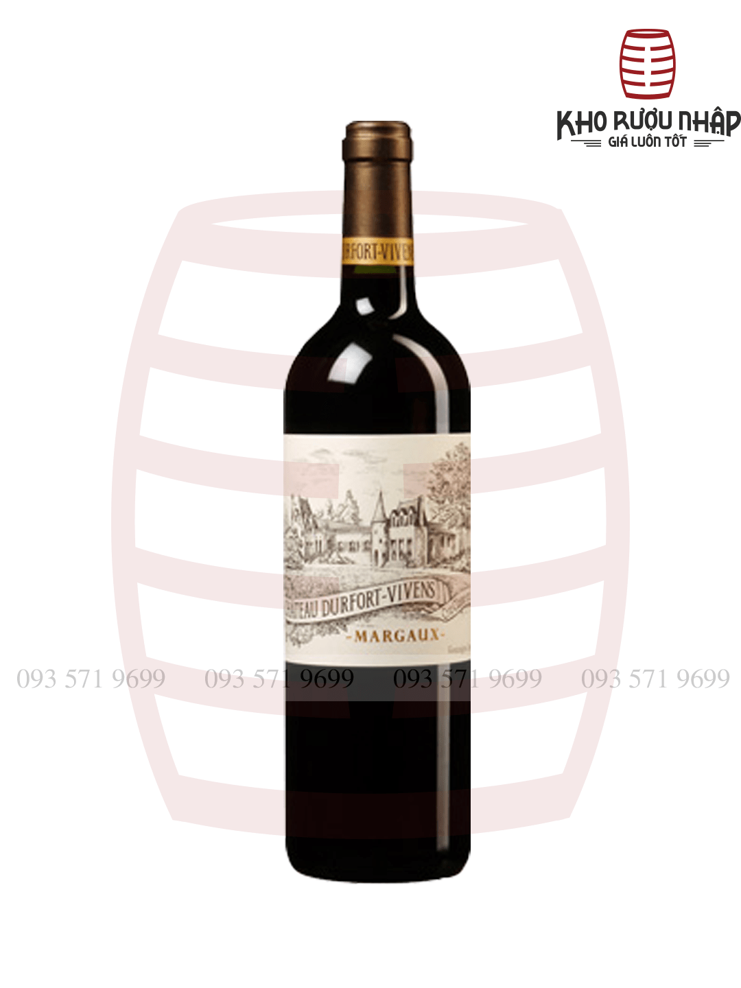 Rượu vang Pháp Chateau Durfort Vivens Grand Cru Classe En 1855 Margaux 2014 – HPW660