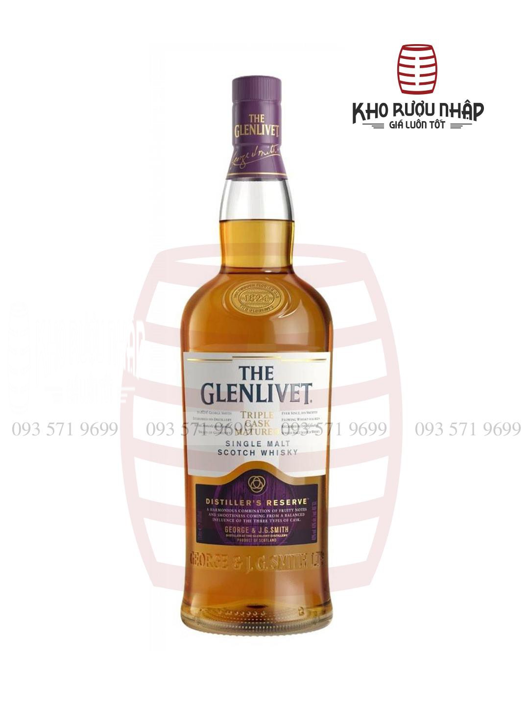 Rượu Glenlivet 1824 mã G-1824 cao cấp 750ml
