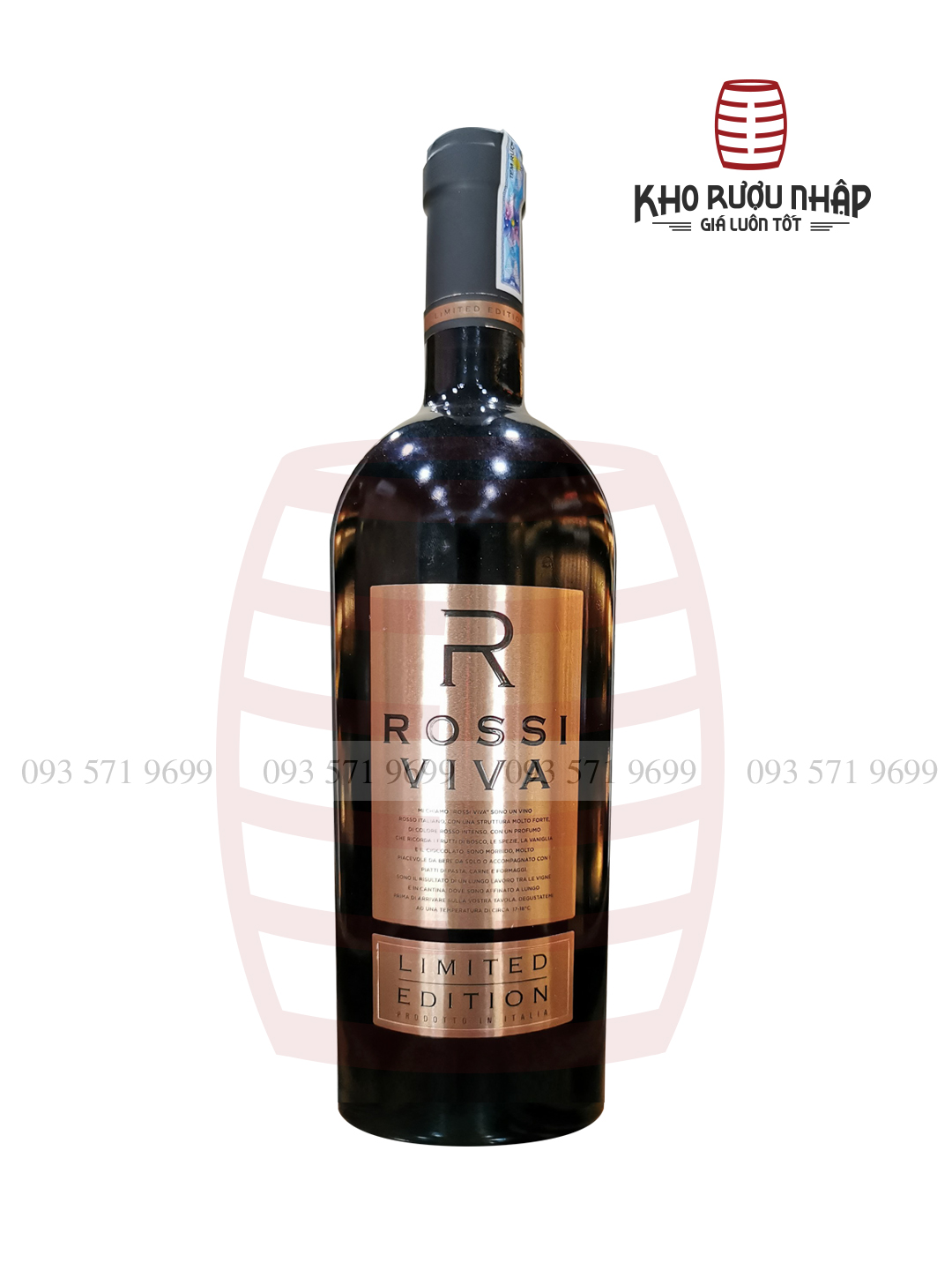 Rượu vang Rossi Viva Limited Edition – TRW-4000 cao cấp