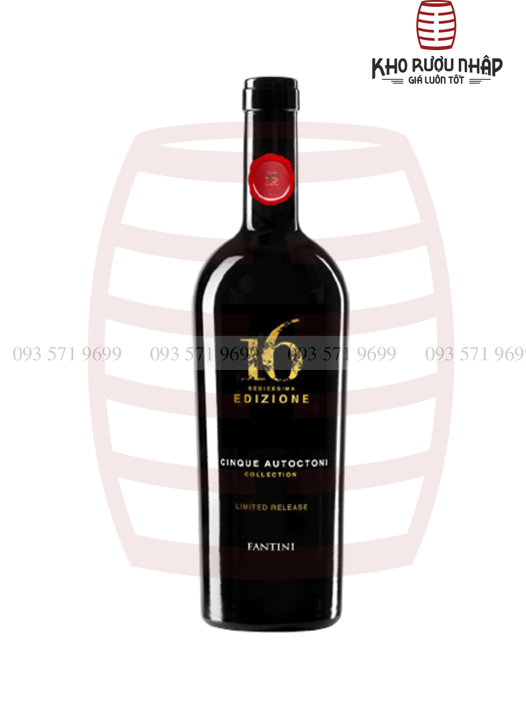 Rượu Vang Ý 16 Edizione Limited Cao Cấp – MH-16