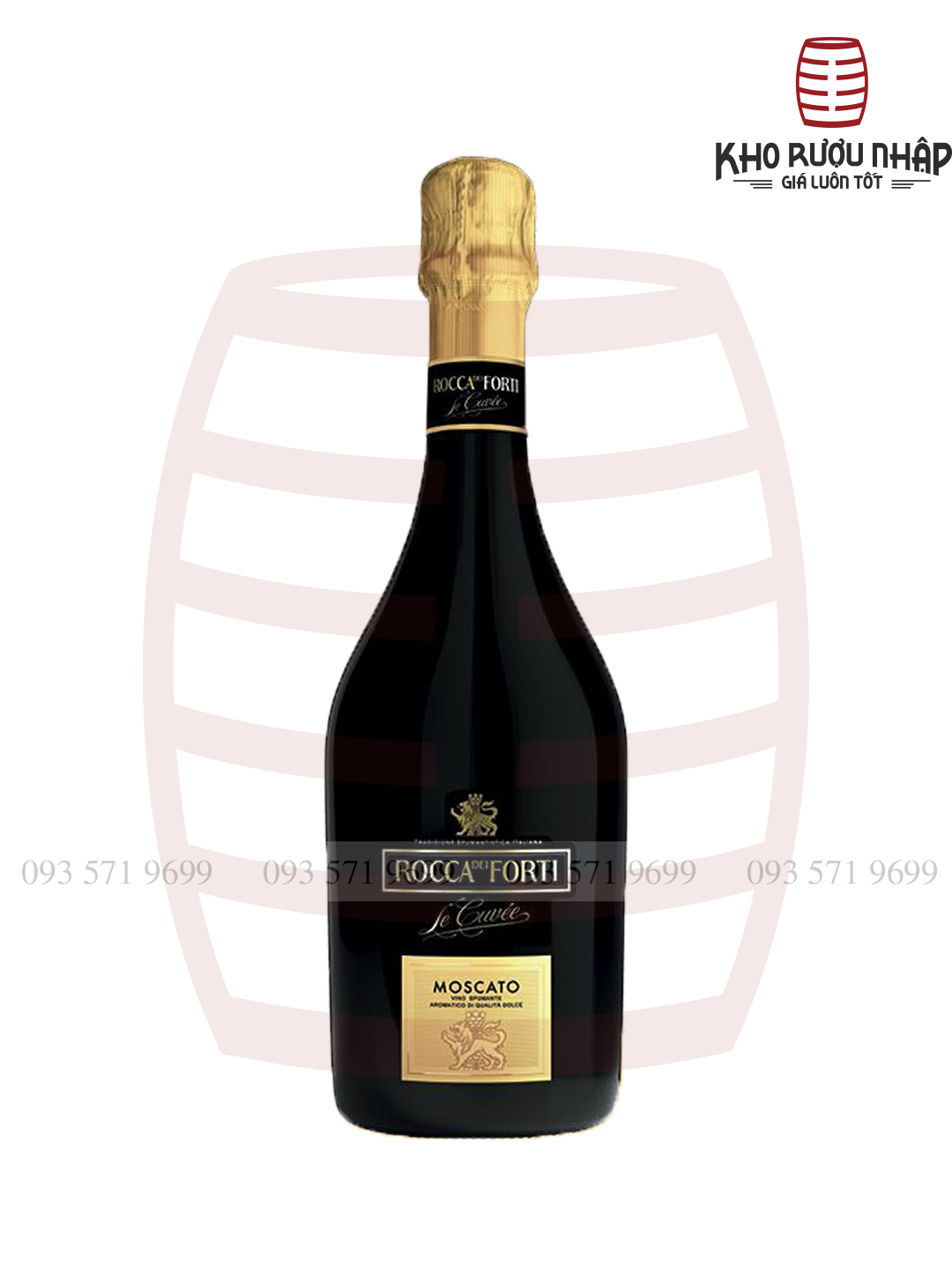 Rượu vang nổ Rocca dei forti Moscato Le Cuvee HP-375