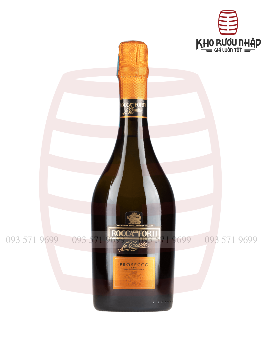 Rượu vang nổ Rocca dei forti Prosecco Le Cuvee mã HP1-375