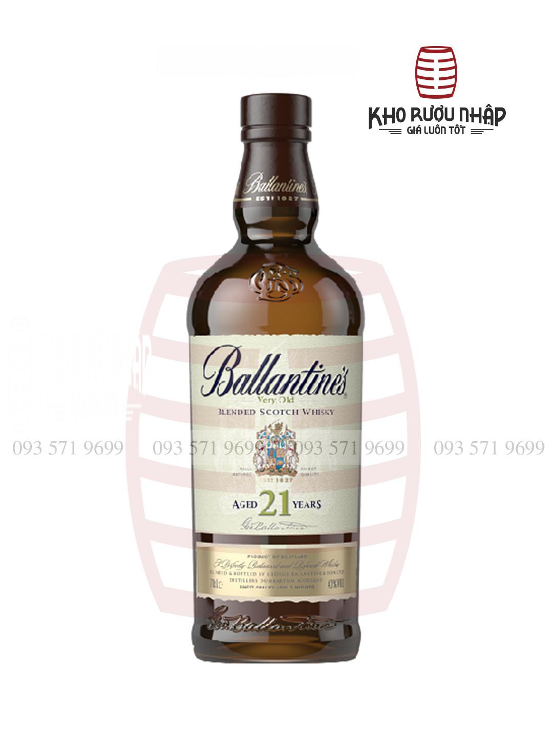 Rượu ballantines 21 mã B21 Nhập Khẩu Chính Hãng