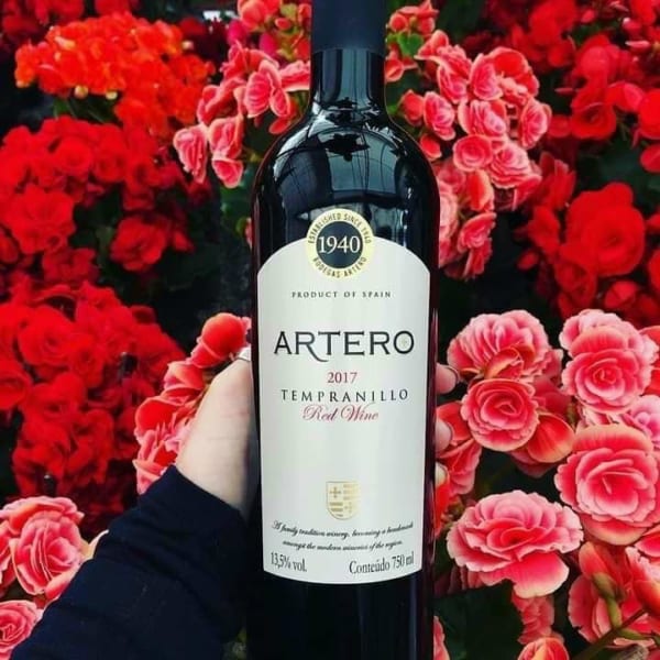 Rượu vang Artero Tempranillo Tây Ba Nha mã NIE-380
