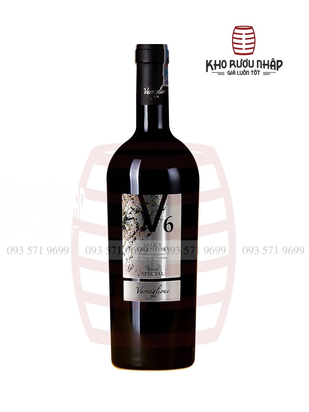 Rượu Vang Đỏ Ý V6 Salice Salentino – NIE-1050 Cao Cấp Nhập Khẩu