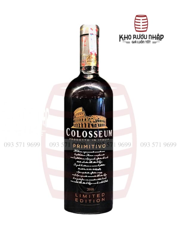Rượu vang Colosseum Primitivo Limited Edition