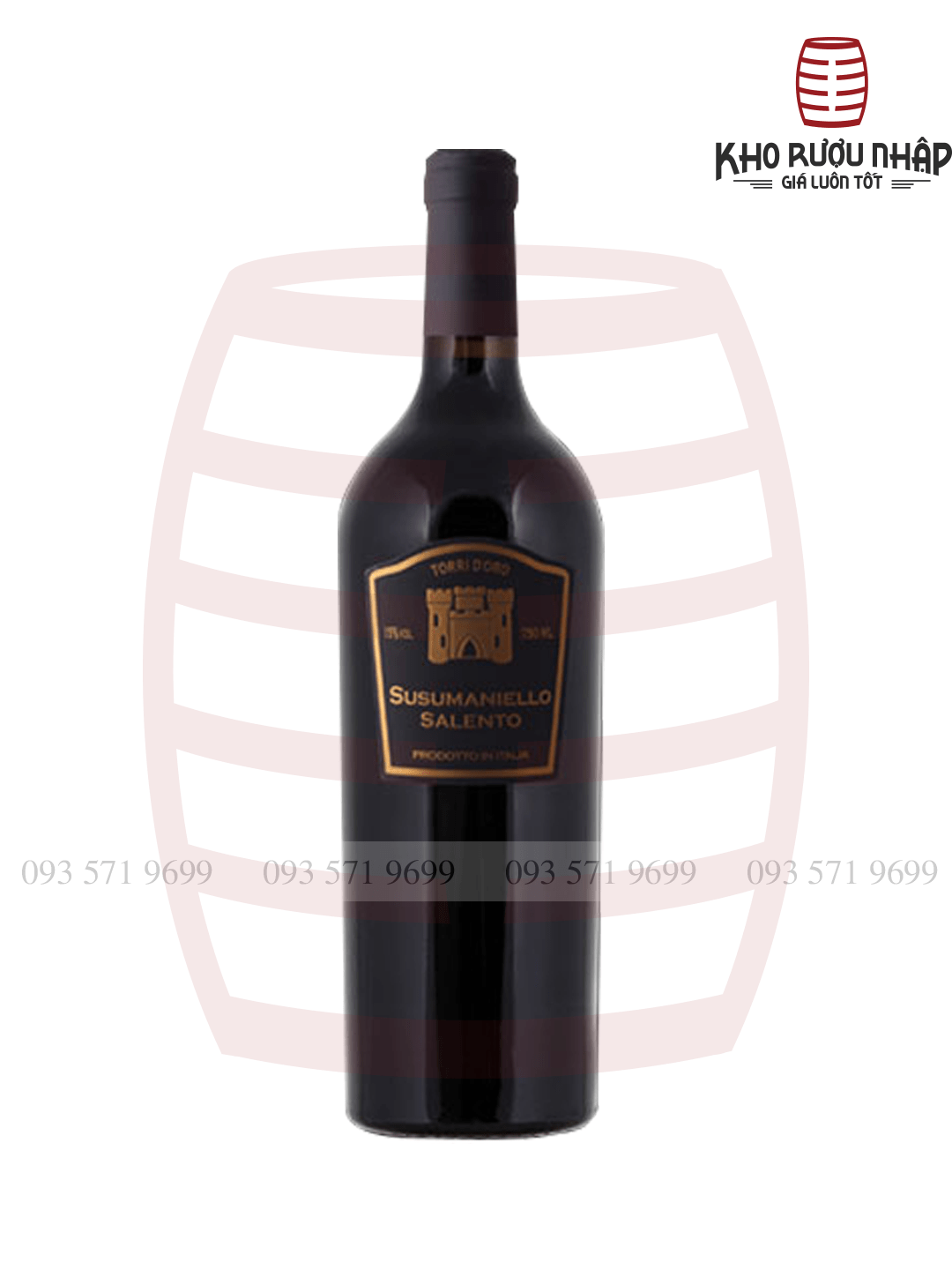 Rượu Vang Torri D’oro Susumaniello – HPW667 Nhập Khẩu Chính Hãng