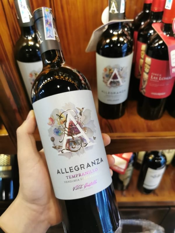 Rượu vang Allegranza Tempranillo