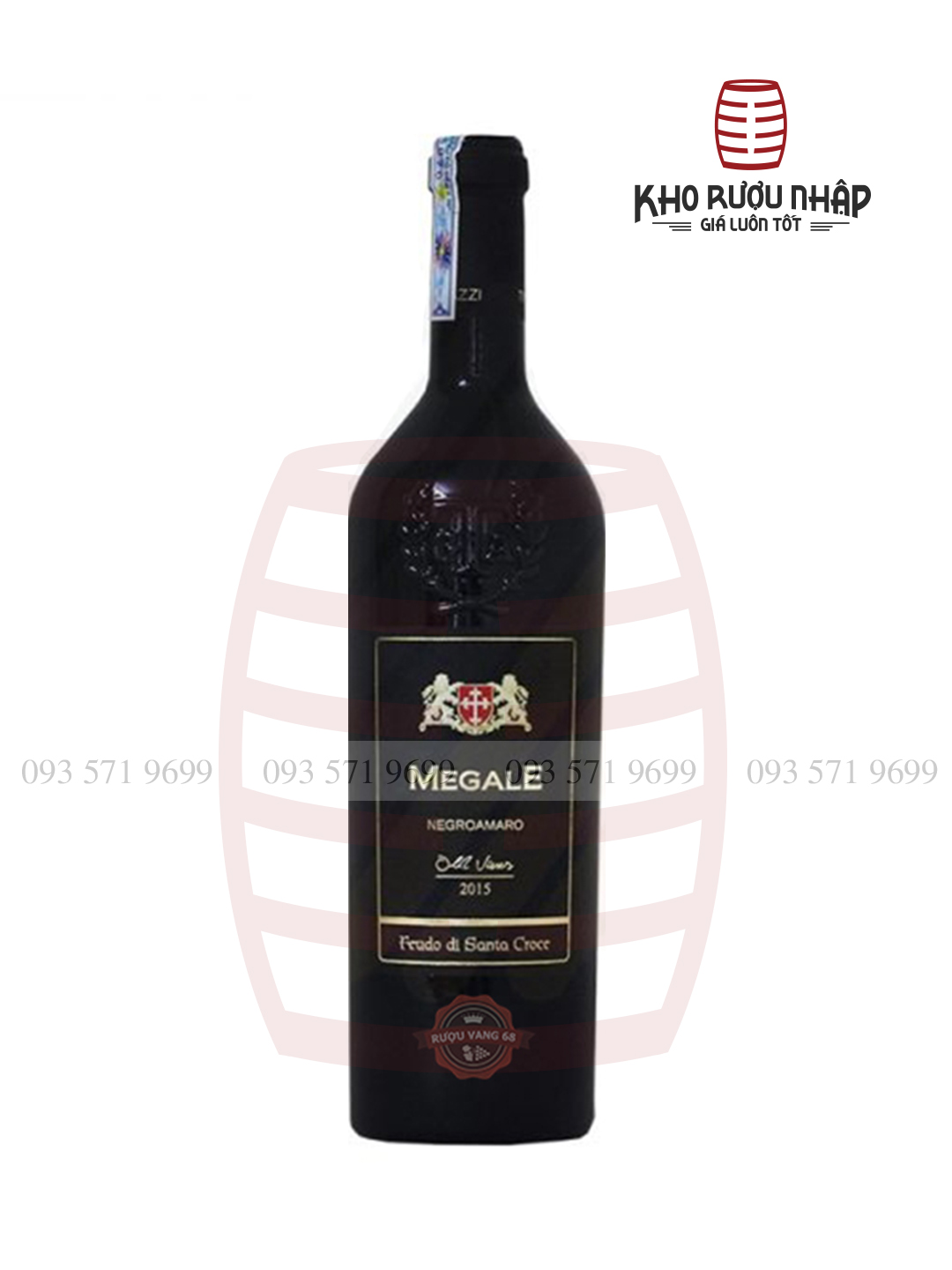 Rượu Vang Ý Megale Negroamaro Old Vines (New Label) – HD – 650