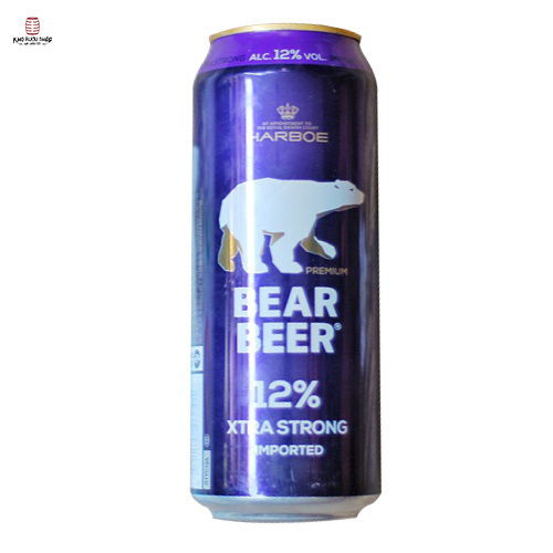 Bia gấu Bear Beer Extra Strong 12% Đức chính hãng – 24 lon 500ml