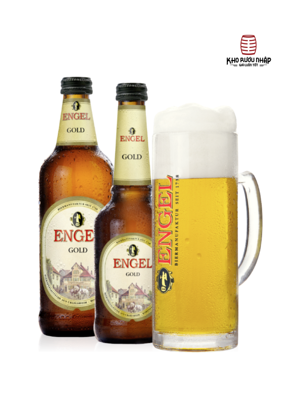 Bia Engel Gold 5.4% Đức – chai 500ml nhập khẩu