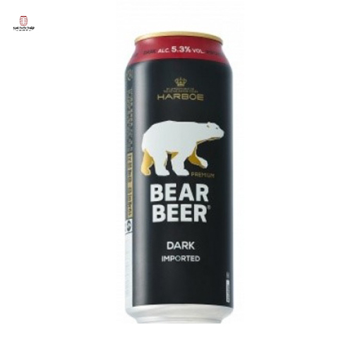 Bia gấu Bear Beer Dark Lager 5,3% Đức chính hãng – 24 lon 500ml