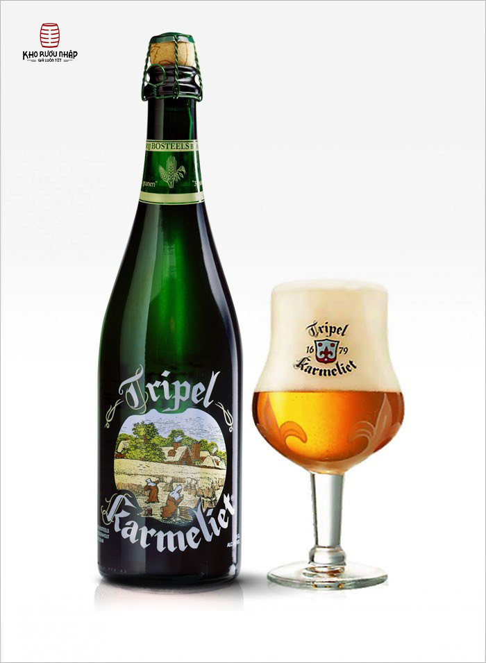 Bia Tripel Karmeliet 8,4% Bỉ cao cấp, chính hãng – chai 750ml