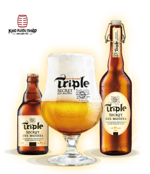 Cách thưởng thức bia Triple Secret Des Moines 8% - thùng 6 chai 750ml