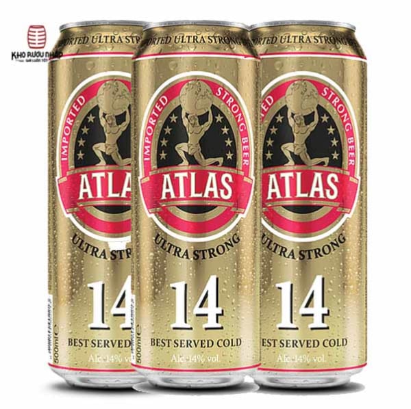 Giá bia Atlas Ultra Strong 14% – lon 500 ml