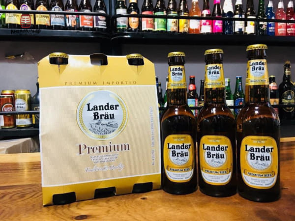 Giá bia Lander Brau Premium Beer 4.9% Hà Lan – 24 chai 330ml