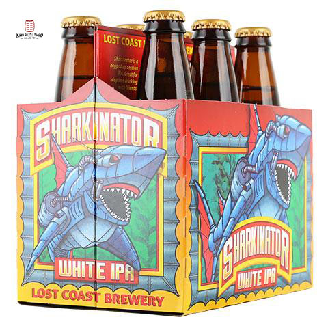 thùng bia Lost Coast Sharkinator White Ipa của Mỹ