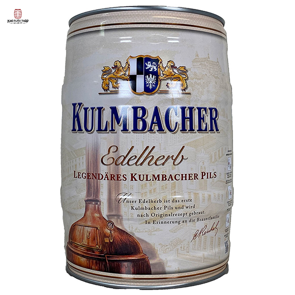 Bia Kulmbacher Edelherb 4,9% Đức – bom 5lit chính hãng