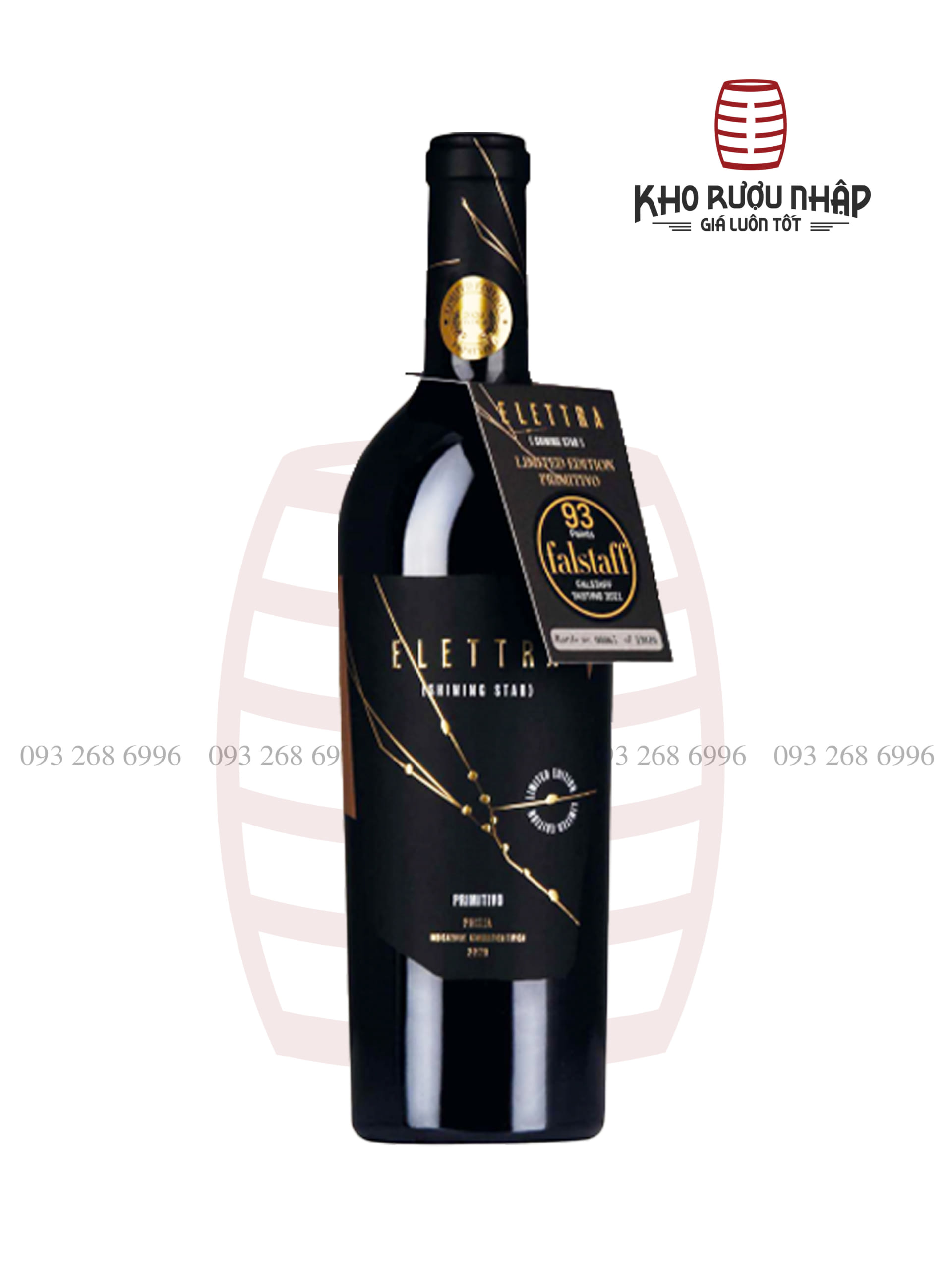 Rượu vang Elettra Primitivo Limited Edition