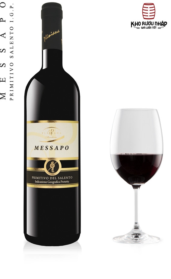 Rượu vang Ý Messapo Primitivo del Salento IGP